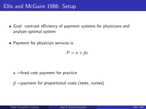 Public Economics Lectures Part 1: Introduction