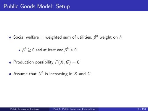 Public Economics Lectures Part 1: Introduction