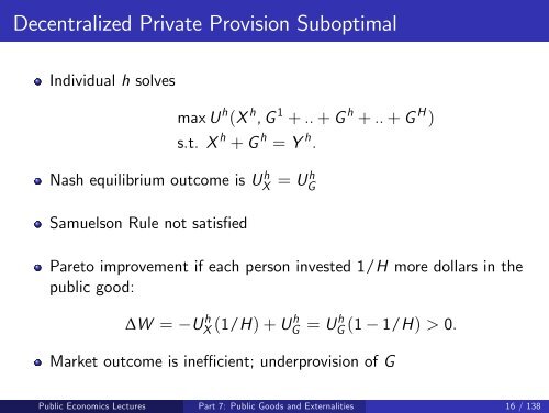 Public Economics Lectures Part 1: Introduction