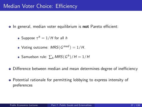 Public Economics Lectures Part 1: Introduction