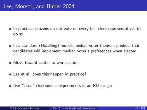 Public Economics Lectures Part 1: Introduction