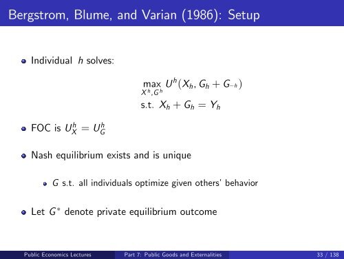 Public Economics Lectures Part 1: Introduction