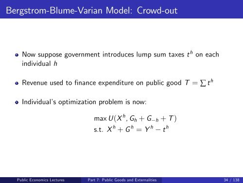 Public Economics Lectures Part 1: Introduction