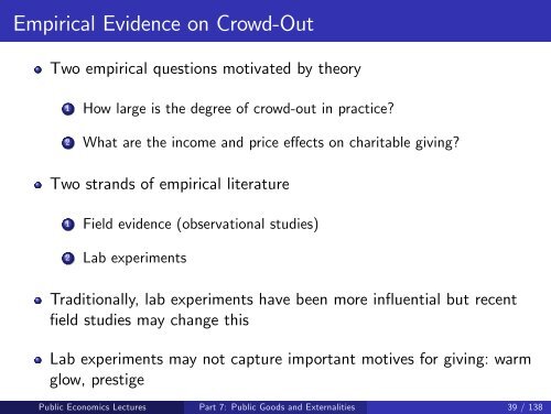 Public Economics Lectures Part 1: Introduction