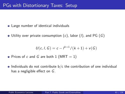 Public Economics Lectures Part 1: Introduction