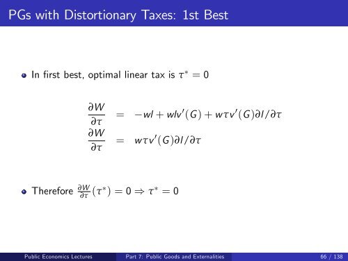 Public Economics Lectures Part 1: Introduction