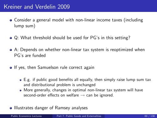 Public Economics Lectures Part 1: Introduction