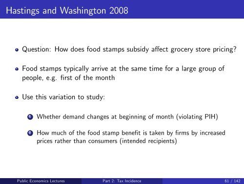 Public Economics Lectures Part 1: Introduction