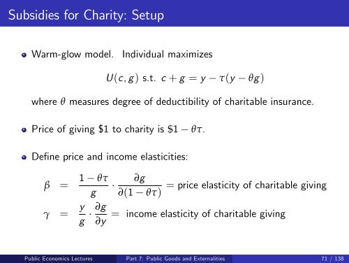 Public Economics Lectures Part 1: Introduction