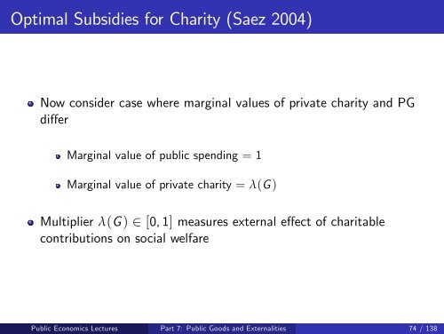 Public Economics Lectures Part 1: Introduction