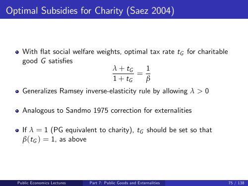 Public Economics Lectures Part 1: Introduction