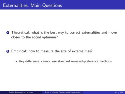 Public Economics Lectures Part 1: Introduction