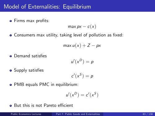 Public Economics Lectures Part 1: Introduction