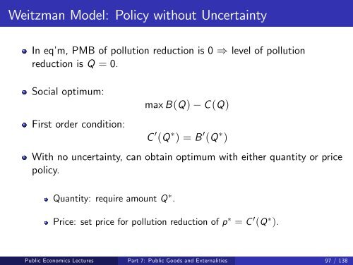 Public Economics Lectures Part 1: Introduction