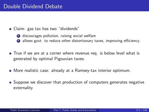 Public Economics Lectures Part 1: Introduction