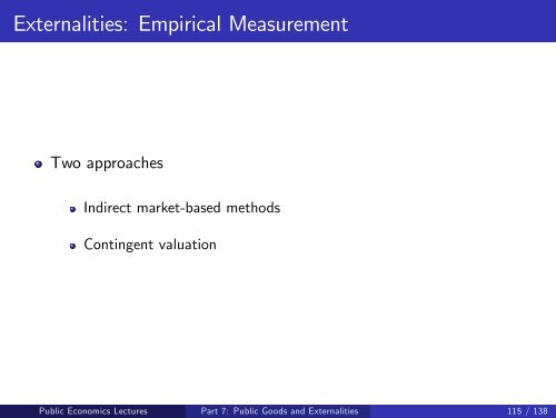 Public Economics Lectures Part 1: Introduction