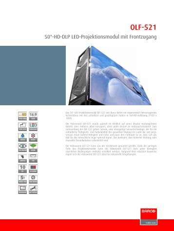 OLF-521 50 Zoll-HD-DLP LED-Projektionsmodul mit Frontzugang