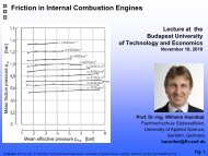 Friction in Internal Combustion Engines