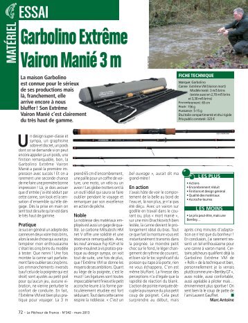 Garbolino ExtrÃªme Vairon ManiÃ© 3m - Le PÃªcheur de France