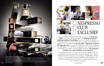 NESPRESSO Club Exclusief