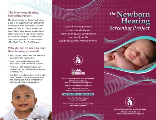 Newborn Hearing Screening - West Virginia Department of Health ...