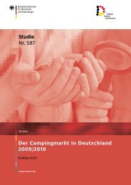 Der Campingmarkt in Deutschland 2009/2010 Studie Nr. 587 - BVCD
