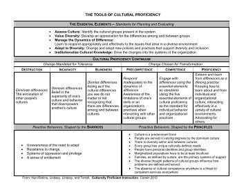 THE TOOLS OF CULTURAL PROFICIENCY - Austin ISD