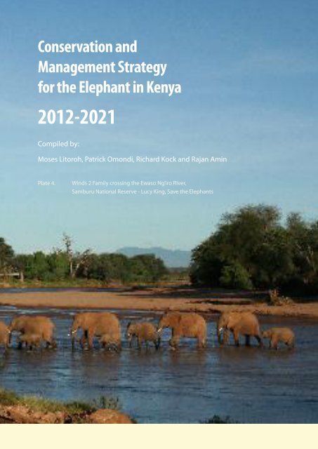 Conservation and Management Strategy for the Elephant in Kenya