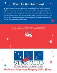 STAR Club Brochure - School Nutrition Association