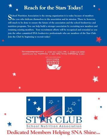 STAR Club Brochure - School Nutrition Association