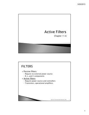 active filter vs passive filter pdf free