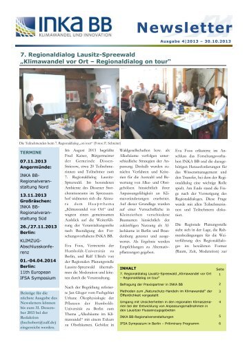 INKA BB-Newsletter 2013-4.pdf - ZALF