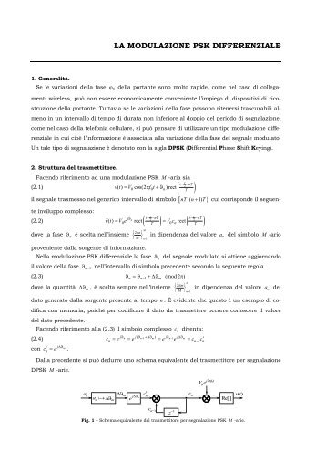 LA MODULAZIONE PSK DIFFERENZIALE