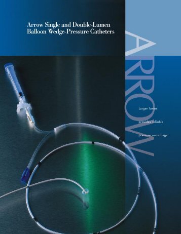 Arrow Single and Double-Lumen Balloon Wedge-Pressure Catheters
