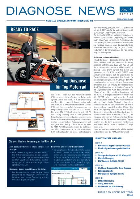 Diagnose News 2013-02 zum Download - AVL DiTEST