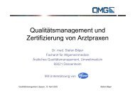 Qualitätsmanagement und Zertifizierung von Arztpraxen Vortrag ...