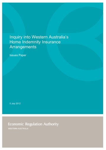 Inquiry into Western Australia's Home Indemnity Insurance ...