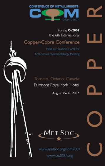 Copper-Cobre Conference - MetSoc