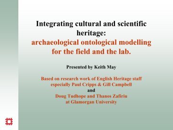 Integrating cultural and scientific heritage ... - The CIDOC CRM