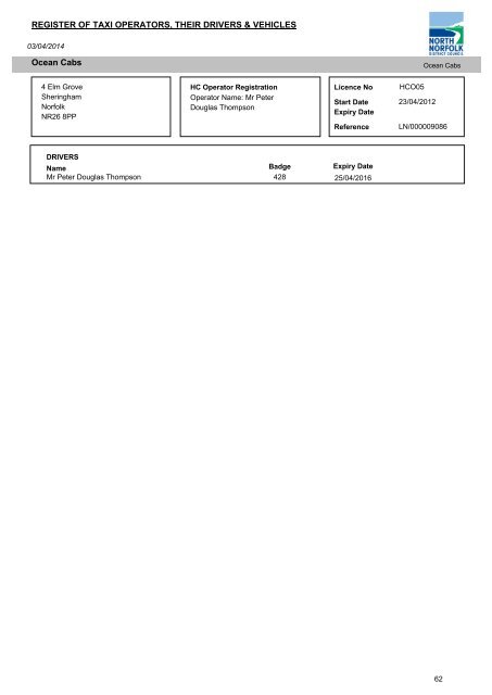 REGISTER OF TAXI OPERATORS, THEIR DRIVERS & VEHICLES ...