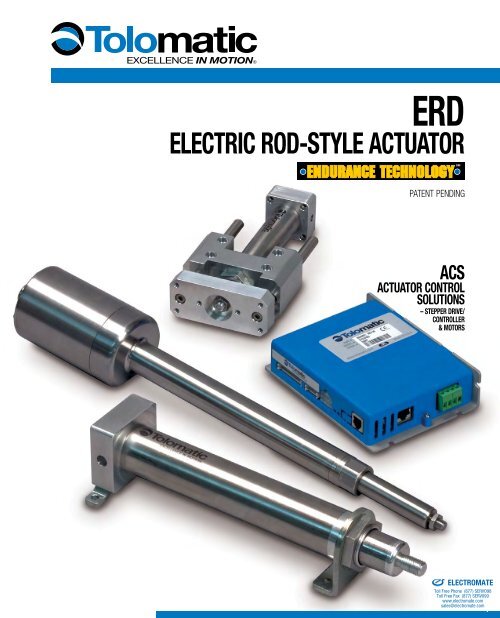 ERD â ElEctRic RoD-StylE ActuAtoR - Electromate Industrial Sales ...