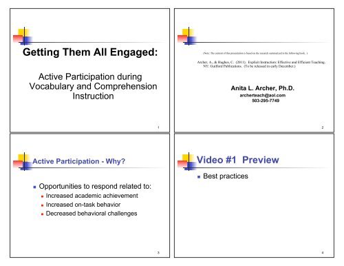 4.2 Anita Archer - EngagementVocCom - Handout