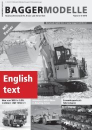 English text - Baggermodelle