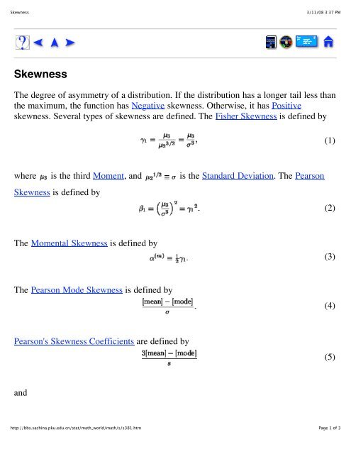 Skewness