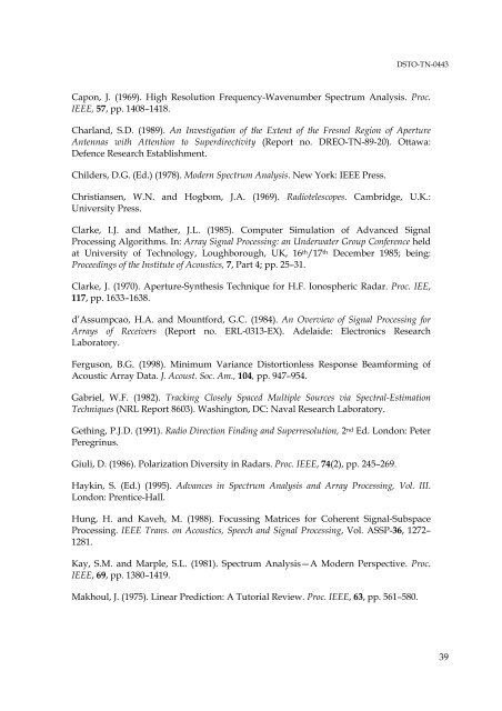 Suitability of Correlation Arrays and Superresolution for Minehunting ...