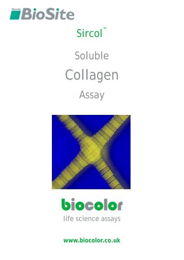 Sircol COLLAGEN Assay Manual - Nordic Biosite