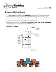A Guide to Ukulele Chords - Curt Sheller