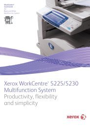 Xerox WorkCentre 5225 / 5230 Multifunction Printer Product Brochure