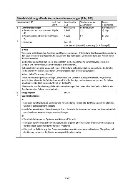 Studienanleitung für alle Studiengänge - Fachbereich Physik der ...