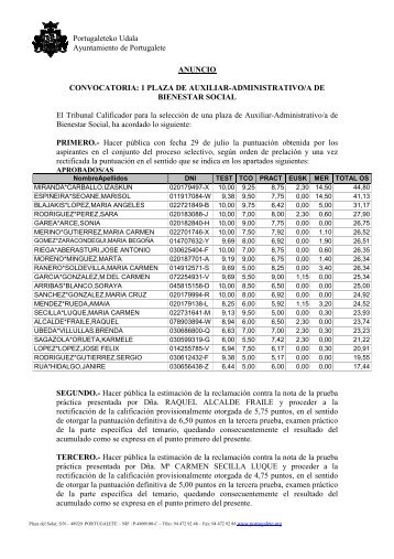 NOTAS finales AUX ADM BIENESTAR SOCIAL - Ayuntamiento de ...